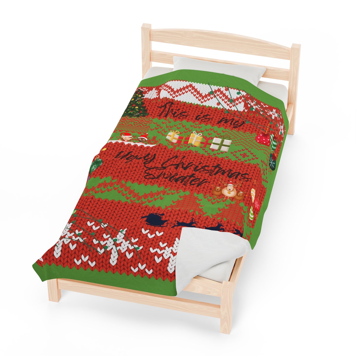 Plush Blanket Ugly Christmas Sweater