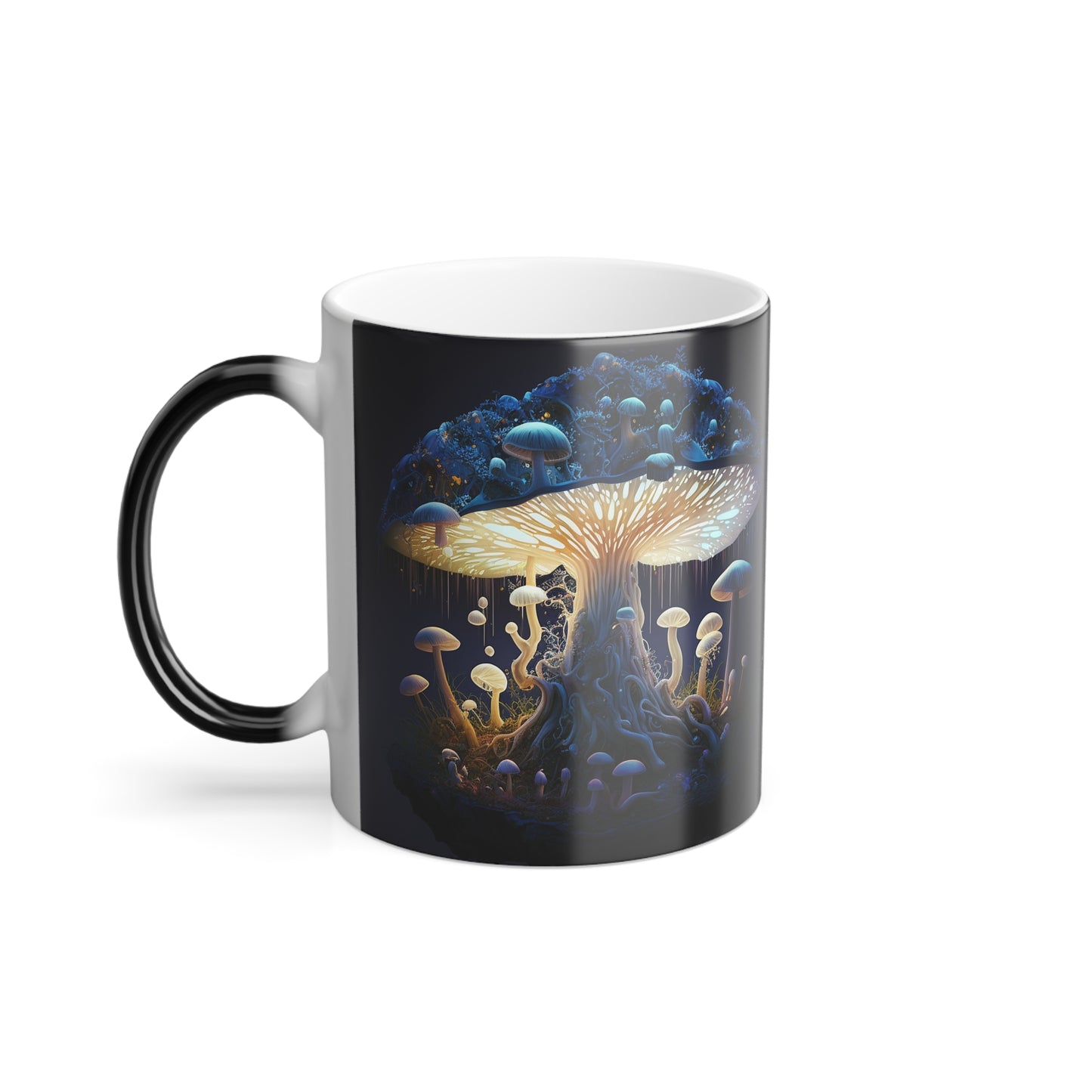 Mushroom mug cool, color changing trippy fungi fun mug