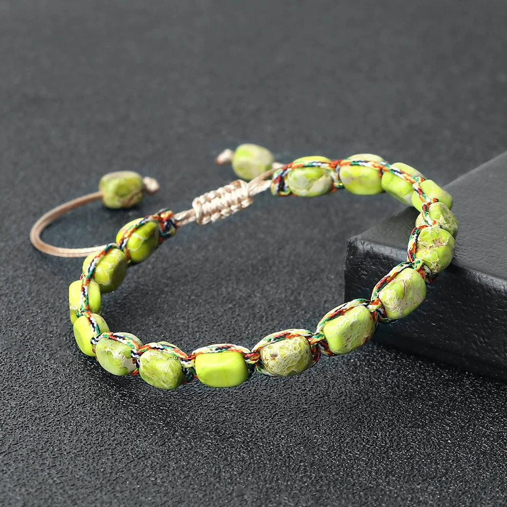 Bohemian Emperor Natural Stone Beaded Bracelet